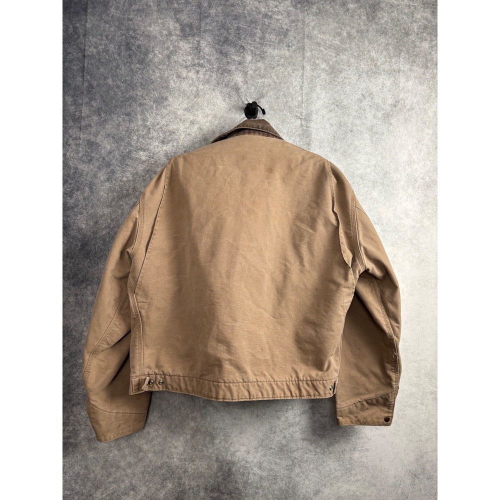 VTG Carhartt J97SDL Detroit Jacket Men's Tan Brown Blanket Lined Canvas Size XXL - Picture 7 of 14